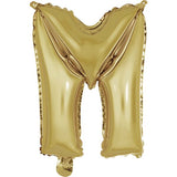 14" Letter White Gold Foil - Single Package Balloon Exchange