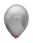 Globos Payaso 16in Balloon Metallic Silver 50ct