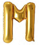 40in Foil Letter Balloons Gold, from A to Z Single Pack