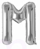 40in Foil Letter Balloons Silver, from A to Z Single Pack