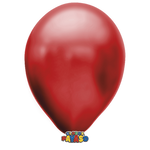 Globos Payaso 5in Balloon Metallic Cherry Red 100ct