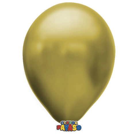 Globos Payaso 16in Balloon Metallic Gold 50ct