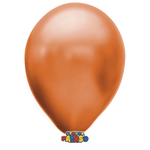 Globos Payaso 12in Balloon Metallic Orange 50ct