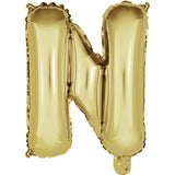 14" Letter White Gold Foil - Single Package Balloon Exchange