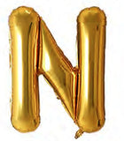 40in Foil Letter Balloons Gold, from A to Z Single Pack