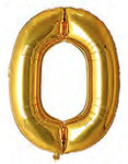 40in Foil Letter Balloons Gold, from A to Z Single Pack