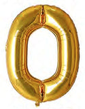 40in Foil Letter Balloons Gold, from A to Z Single Pack