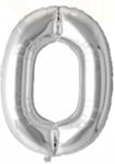 40in Foil Letter Balloons Silver, from A to Z Single Pack