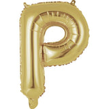 14" Letter White Gold Foil - Single Package Balloon Exchange