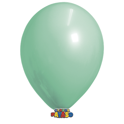 Globos Payaso 12in Balloon Pastel Light Green 50ct