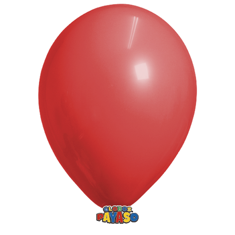 Globos Payaso 14in Balloon Pastel Red 25ct