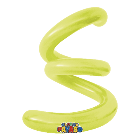 Globos Payaso 160 Twisting Balloon Pastel Yellow 50ct