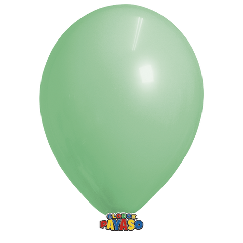 Globos Payaso 12in Balloon Pearlized Green 50ct