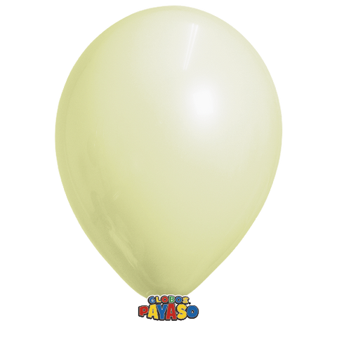 Globos Payaso 14in Balloon Pearlized Ivory 25ct