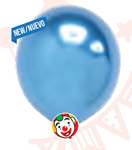 Globos Payaso 5in Balloon Platinum Luxe Blue 100ct