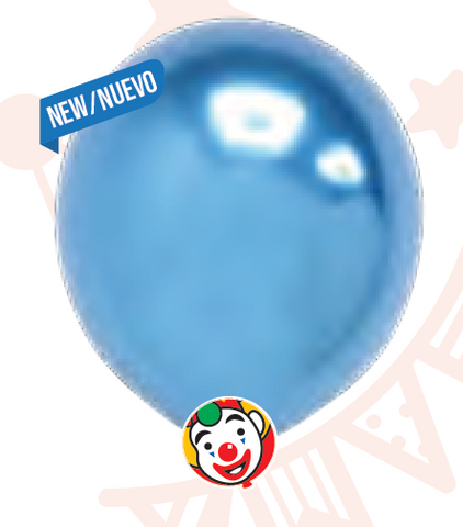 Globos Payaso 12in Balloon Platinum Luxe Blue 50ct