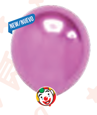 Globos Payaso 5in Balloon Platinum Luxe Pink 100ct