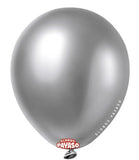 Globos Payaso 16in Balloon Platinum Luxe Silver 50ct