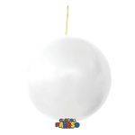 Globos Payaso Punch Ball Balloon Pastel White 3ct