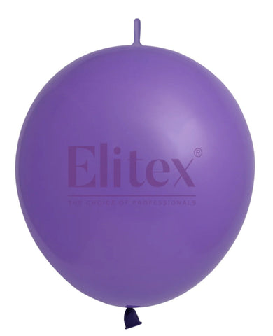 Elitex 6" Purple Link Latex Balloon 100ct Elitex