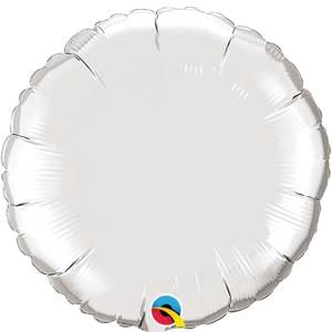 18" SILVER/SILVER ROUND-Qualtex