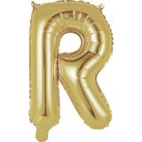 14" Letter White Gold Foil - Single Package Balloon Exchange