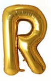 40in Foil Letter Balloons Gold, from A to Z Single Pack