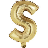 14" Letter White Gold Foil - Single Package Balloon Exchange