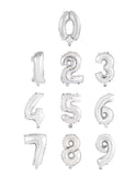 14" Number Silver Foil - Single Pack=Choose Number Balloon Exchange