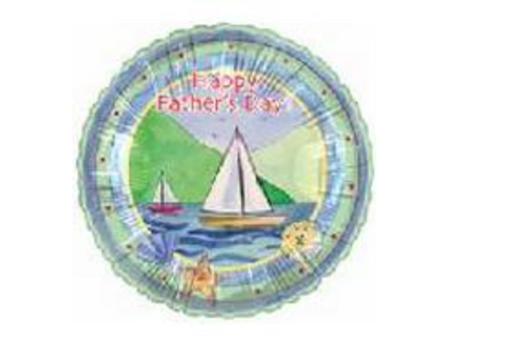 18" Happy Father's Day Sailboat Balloon-CTI