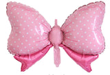 14" Pink Bow Foil balloon, Unpackaged AL Party Balloons