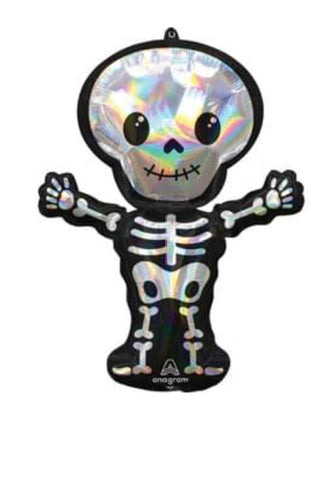 34" Halloween Skeleton Holographic