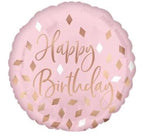 18" BLUSH PINK HAPPY BIRTHDAY