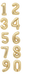 40" (inch) White Gold Number from 0 to 9, Foil Balloon (Copy)