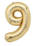 40" (inch) White Gold Number from 0 to 9, Foil Balloon (Copy)