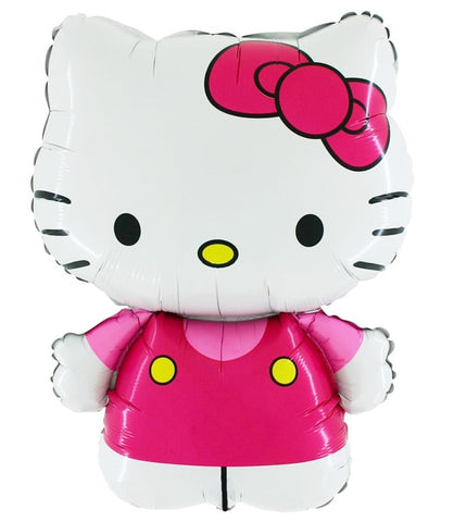 30" Hello Kitty Dressed In Pink Foil Balloon