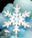 36" Clear Snowflake Balloons - A. L. Party Balloons
