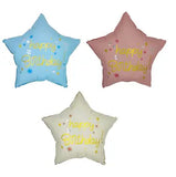 18" Happy Birthday Star, Matte, Choose Color