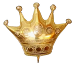 10" Mini Gold Crown Balloon