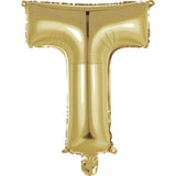 14" Letter White Gold Foil - Single Package Balloon Exchange