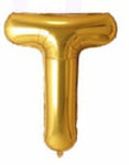 40in Foil Letter Balloons Gold, from A to Z Single Pack