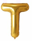 40in Foil Letter Balloons Gold, from A to Z Single Pack