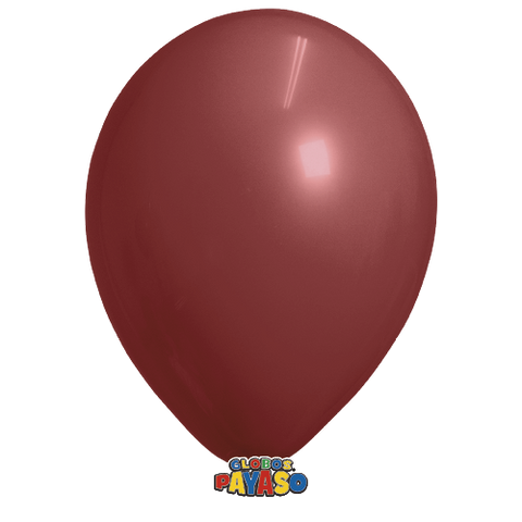 Globos Payaso 16in Balloon Translucid Burgundy 50ct