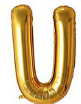 40in Foil Letter Balloons Gold, from A to Z Single Pack