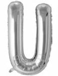 40in Foil Letter Balloons Silver, from A to Z Single Pack