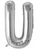 40in Foil Letter Balloons Silver, from A to Z Single Pack
