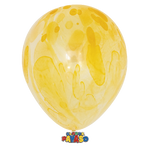 Globos Payaso 12in Balloon Unicolor Yellow 50ct