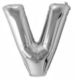 40in Foil Letter Balloons Silver, from A to Z Single Pack