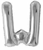 40in Foil Letter Balloons Silver, from A to Z Single Pack