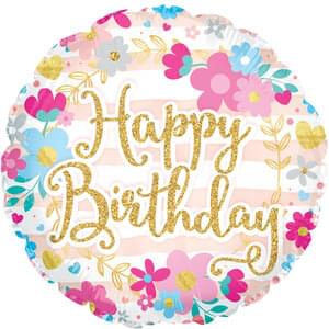 17" HAPPY BIRTHDAY GLITTER FONT-CTI